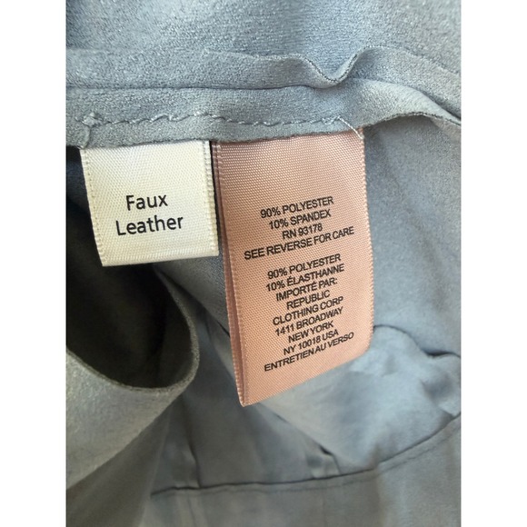 Philosophy Republic Clothing Rain Shower Blue Faux Suede Zip Jacket NWT Med - Picture 5 of 6